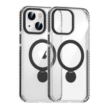 iPhone 13/14 Cover Ringstativ MagSafe Klar Sort