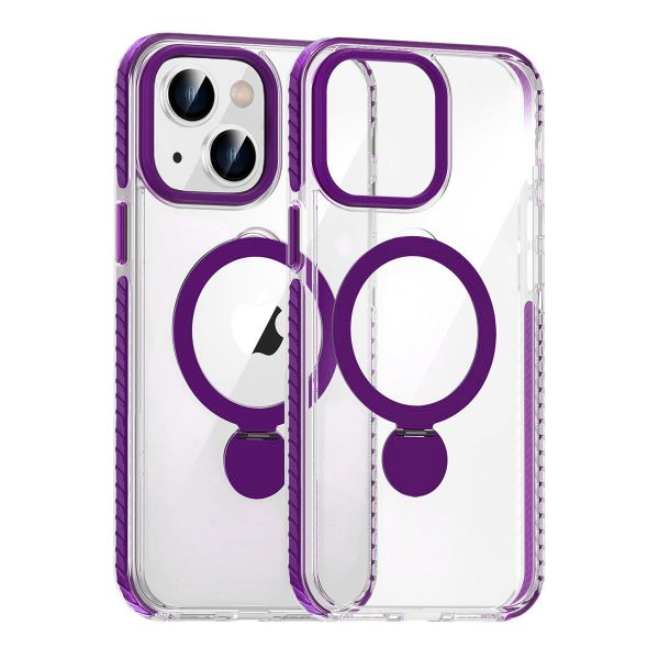 iPhone 15 Cover Ringholder MagSafe Lilla