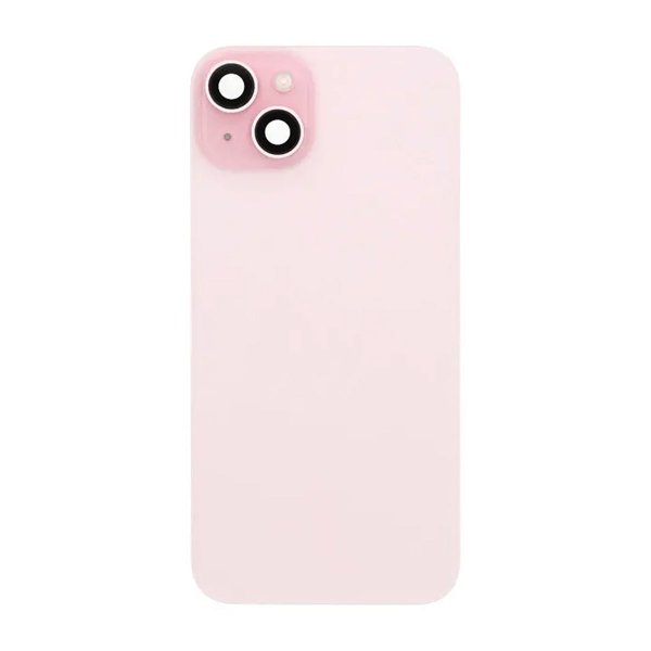 iPhone 15 Plus Bagside Glas Komplet OEM - Rosa