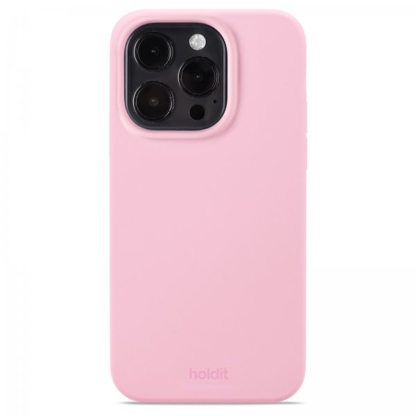 holdit iPhone 14 Pro Cover Silikone Rosa