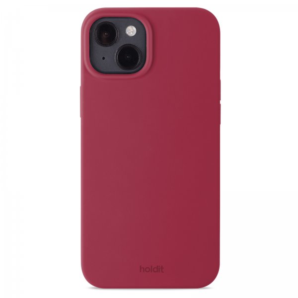 holdit iPhone 15 Plus Cover Silikone Red Velvet