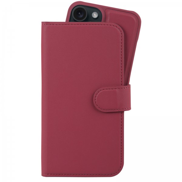 holdit iPhone 13/iPhone 14 Cover Wallet Case Magnet Plus Red Velvet