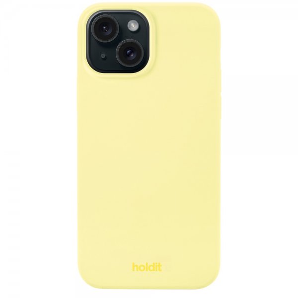 holdit iPhone 15 Plus Cover Silikone Lemonade