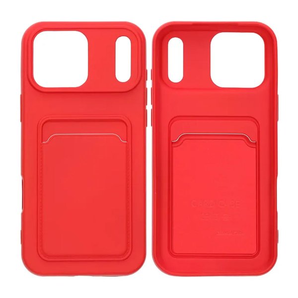 iPhone 17 Pro Max Cover Kortholder Rød