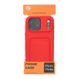 iPhone 17 Pro Max Cover Kortholder Rød