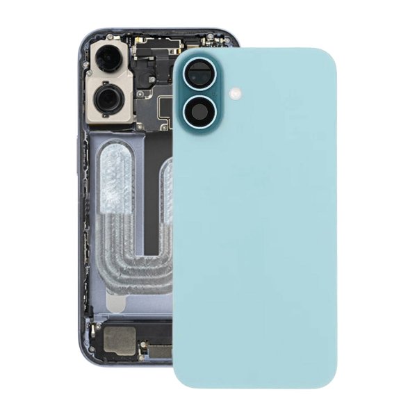 iPhone 16 Bagsideglas med Magnet og Kameralinse - Grøn