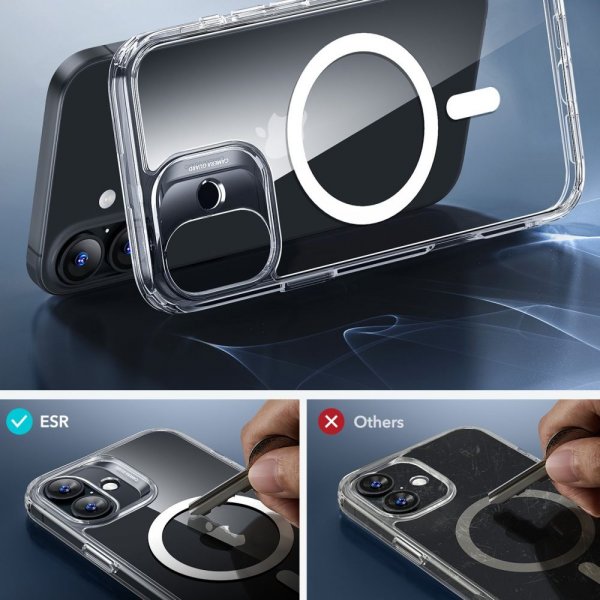 ESR iPhone 16 Cover og Skærmbeskytter Classic Hybrid MagSafe Sæt Transparent