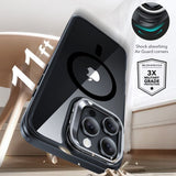 ESR iPhone 16 Pro Max Cover og Skærmbeskyttelse Classic Hybrid Kickstand MagSafe Sæt Sort Transparent