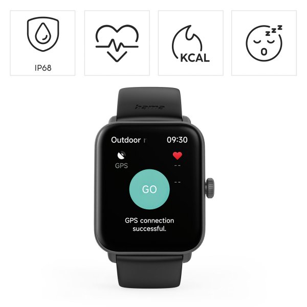 Hama Smartwatch 6010 Sort