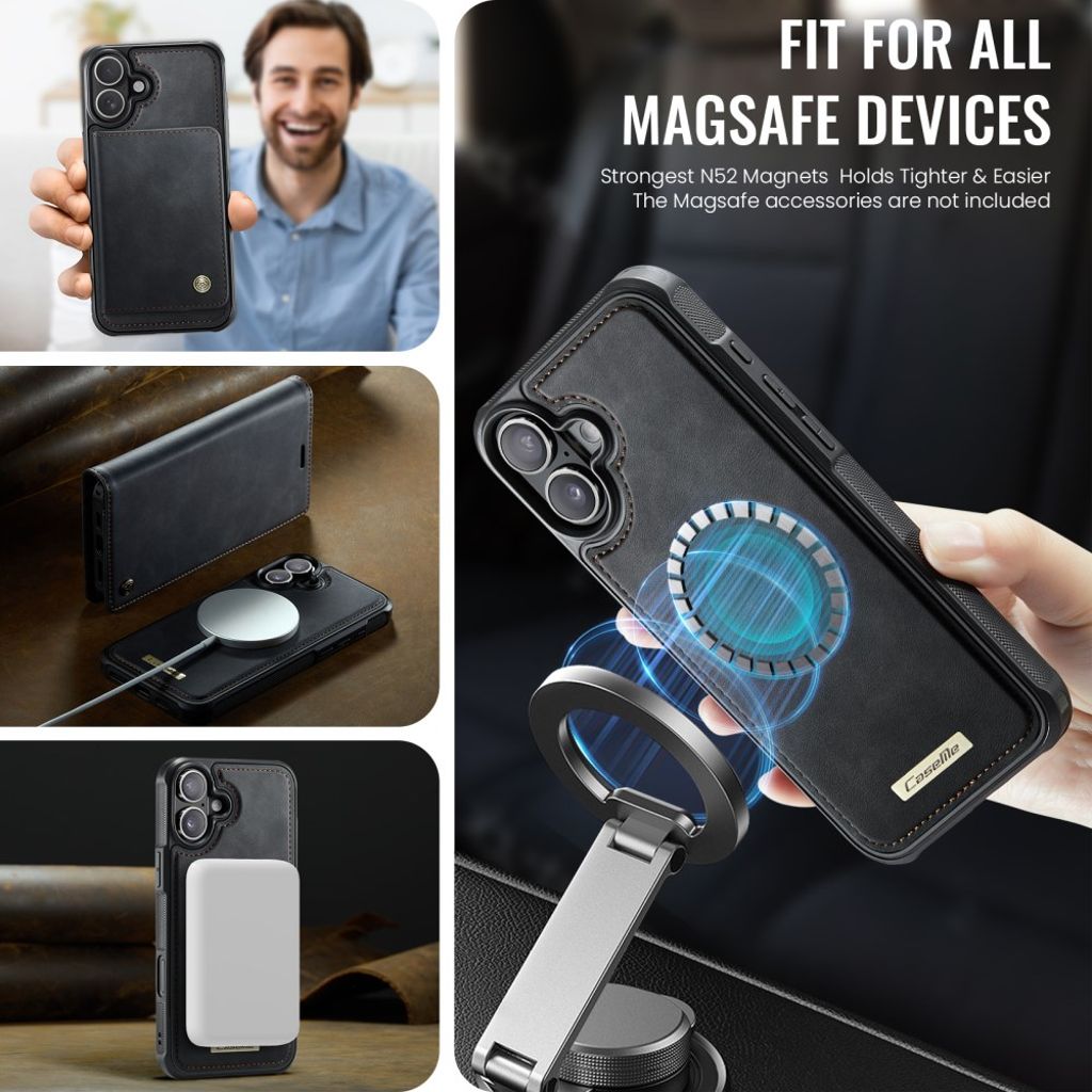 CaseMe iPhone 17 Etui C49 Series Sort