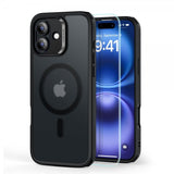 ESR iPhone 16 Cover og Skærmbeskyttelse Classic Hybrid MagSafe Sæt Frostet Sort