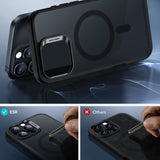 ESR iPhone 16 Pro Max Cover og Skærmbeskyttelse Classic Hybrid MagSafe Sæt Frostet Sort