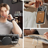 ESR iPhone 16 Pro Cover og Skærmbeskytter Classic Hybrid Kickstand MagSafe Sæt Gennemsigtig