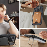 ESR iPhone 16 Pro Cover og Skærmbeskyttelse Classic Hybrid Kickstand MagSafe Sæt Frostet Sort