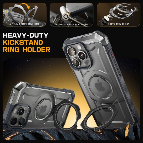 Supcase iPhone 16 Pro Cover UB Grip MagSafe Grå
