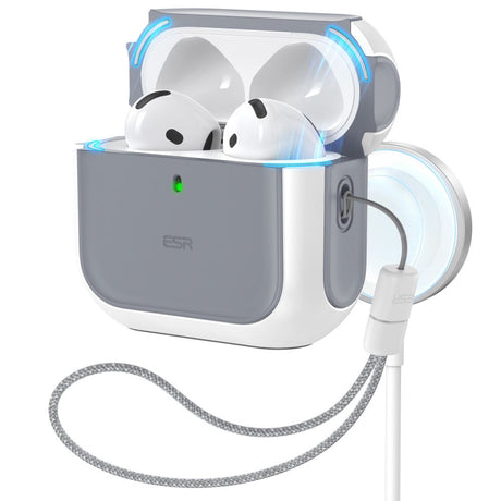 ESR AirPods 4/5 Cover Orbit HaloLock Hvid
