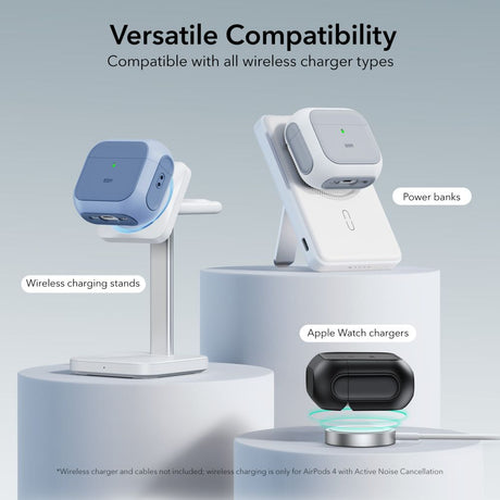 ESR AirPods 4/5 Cover Orbit HaloLock Hvid