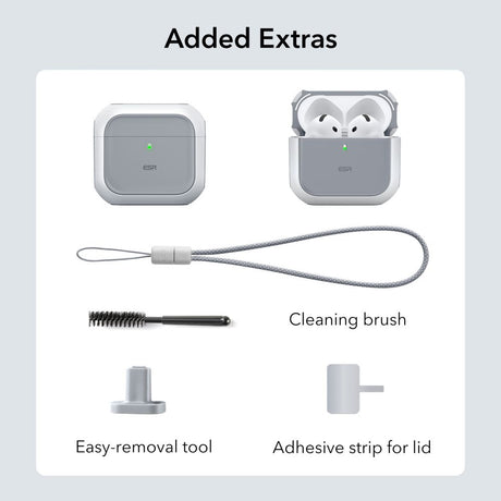 ESR AirPods 4/5 Cover Orbit HaloLock Hvid