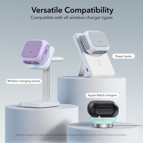 ESR AirPods 4/5 Cover Orbit HaloLock Lilla