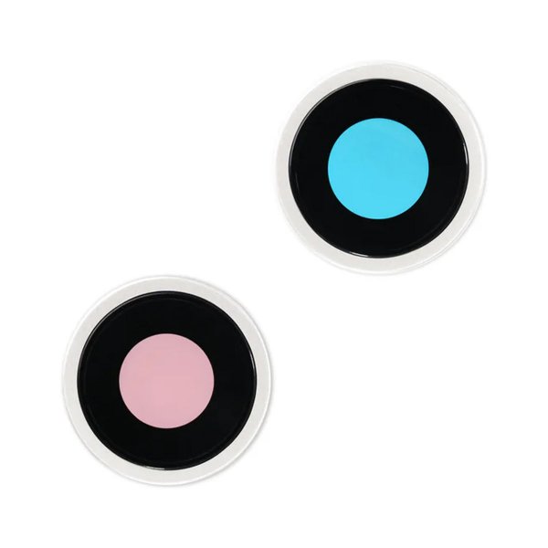 Kameraglas med metalram iPhone 15 og 15 Plus - Blå