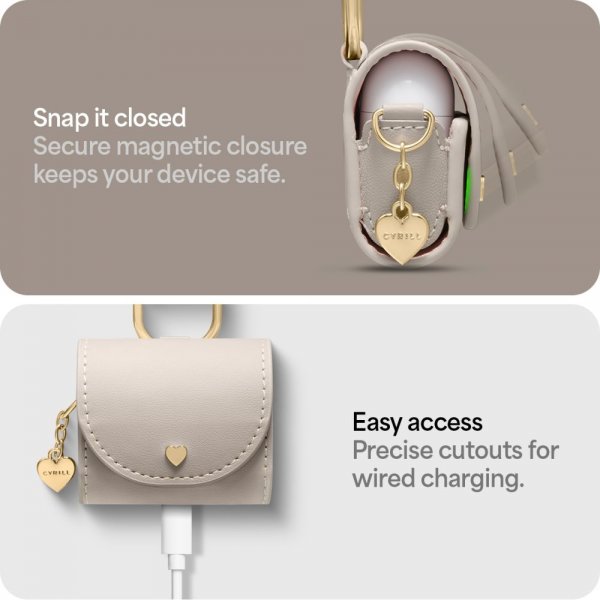 Spigen AirPods 4 Etui Cyrill Mini Bag Beige