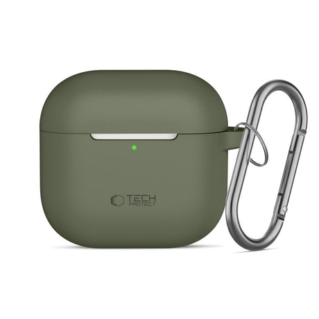 Tech-Protect AirPods 4 Cover Silicone Hook Grøn