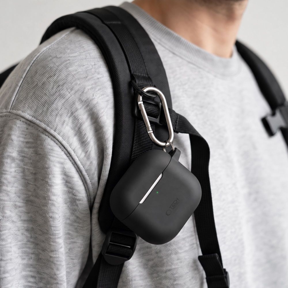 Tech-Protect AirPods 4 Cover Silicone Hook Sort