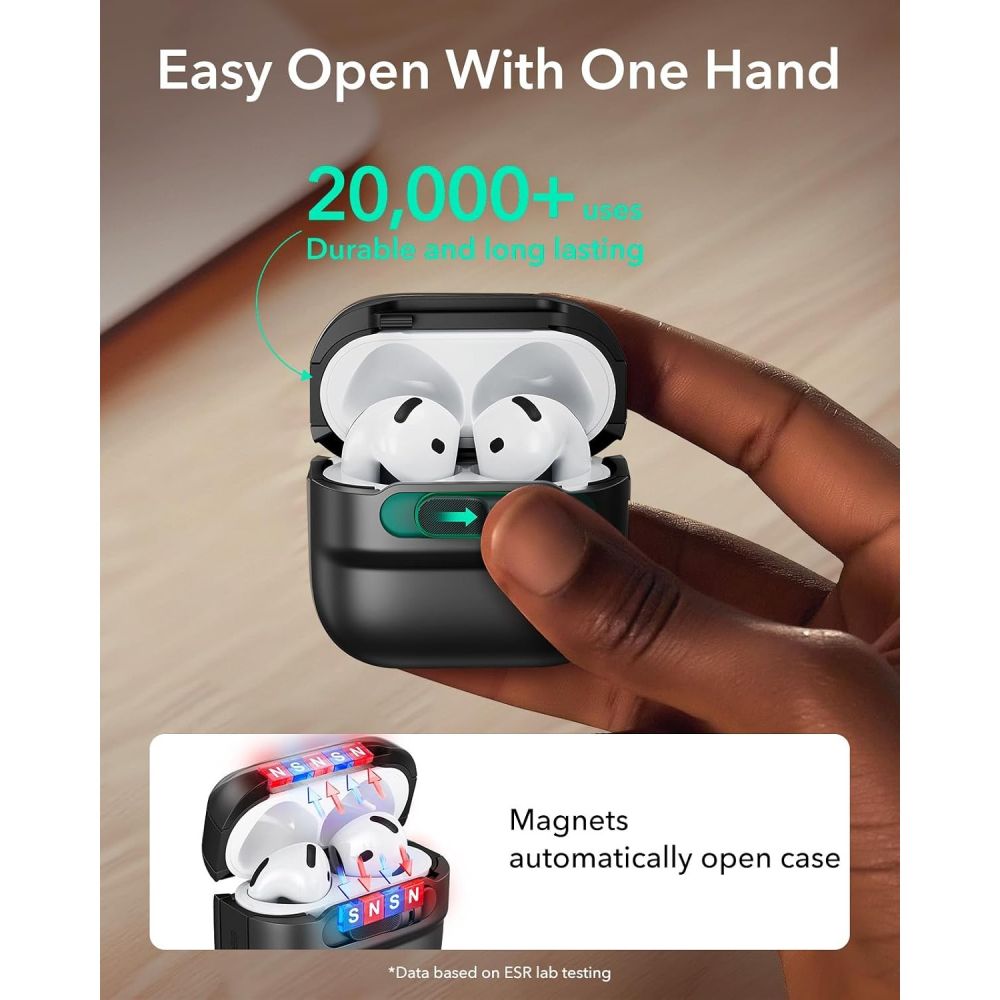 ESR AirPods 4/5 Cover Pulse FlickLock HaloLock Sort