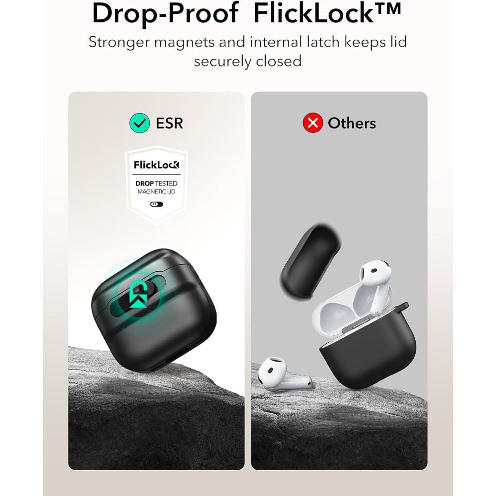 ESR AirPods 4/5 Cover Pulse FlickLock HaloLock Sort