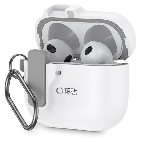 Tech-Protect AirPods 4 Cover Slim Hook Hvid