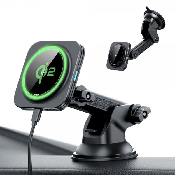 ESR Bilholder Qi2 Dashboard Wireless Car Charger HaloLock Sort