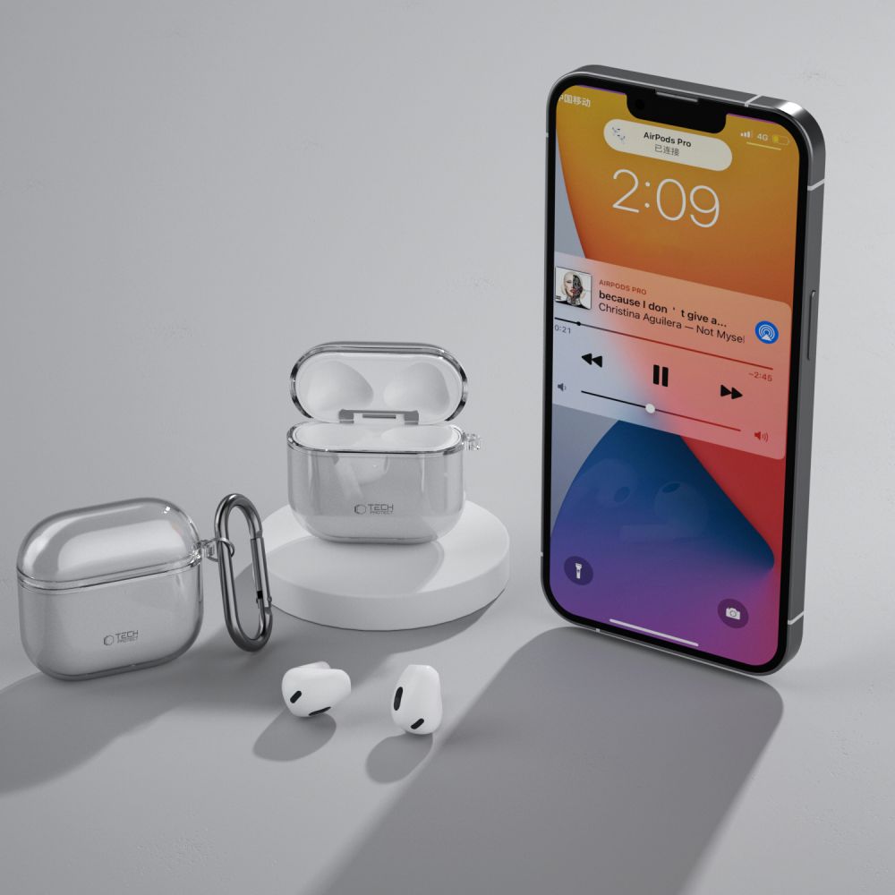 Tech-Protect AirPods 4 Cover FlexAir Grå