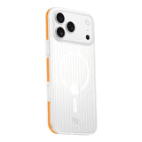 Rvelon iPhone 17 Pro Max Cover Bølgepap MagSafe Orange