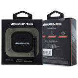Mercedes Benz AirPods 4 Cover Ægte Læder AMG Sort