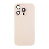 iPhone 16 Pro Max Bagside Glas Komplet OEM - Sandfarvet titanium