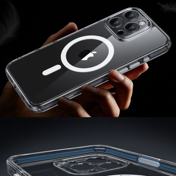 ESR iPhone 16 Pro Max Cover og Skærmbeskyttelse Classic Pro MagSafe Sæt Transparent
