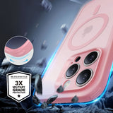ESR iPhone 16 Pro Max Cover og Skærmbeskyttelse Classic Pro MagSafe Sæt Rosa