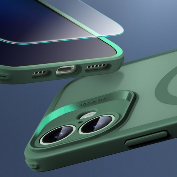 ESR iPhone 16 Cover og Skærmbeskyttelse Classic Pro MagSafe Sæt Grøn