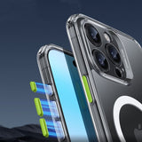 ESR iPhone 16 Pro Cover og Skærmbeskytter Classic Pro MagSafe Sæt Transparent