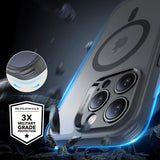 ESR iPhone 16 Pro Max Cover og Skærmbeskyttelse Classic Pro MagSafe Sæt Grå