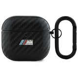 BMW AirPods 4 Cover Carbon M Sort