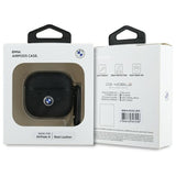 BMW AirPods 4 Cover Ægte Læder Sort
