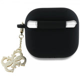 Guess AirPods 4 Cover Classic Logo 4G Charm Sort