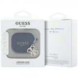Guess AirPods 4 Cover Classic Logo 4G Charm Sort