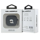 Karl Lagerfeld AirPods 4 Cover Karl 3D Sort