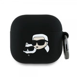 Karl Lagerfeld AirPods 4 Cover Karl & Choupette 3D Sort