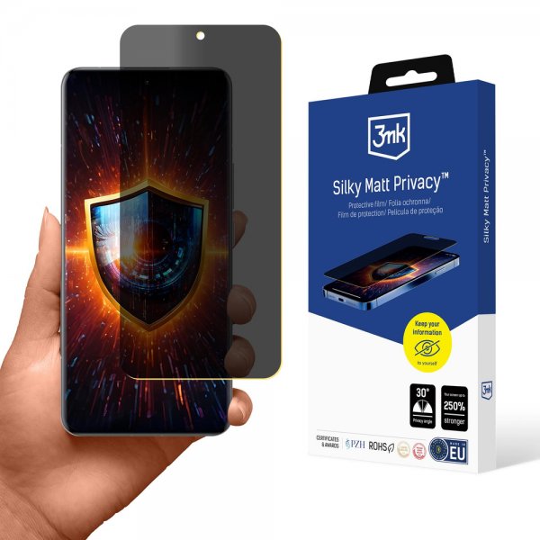 3mk Xiaomi 15 Ultra Skærmbeskytter Silky Matt Privacy