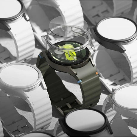 Ringke Samsung Galaxy Watch 7 44mm Skal og Skærmbeskytter Slim & Glass Sort
