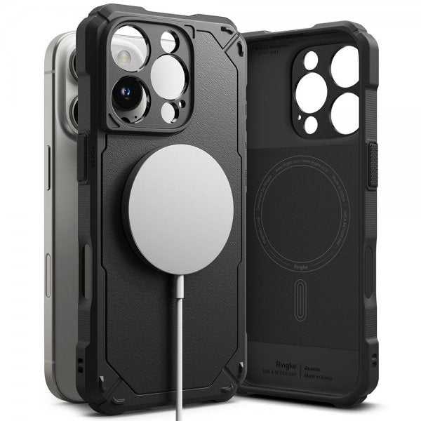 Ringke iPhone 16 Pro Max Cover Rugged Gear Magnetisk Sort
