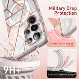 Supcase Samsung Galaxy S25 Ultra Cover Cosmo MagSafe Pink Marble